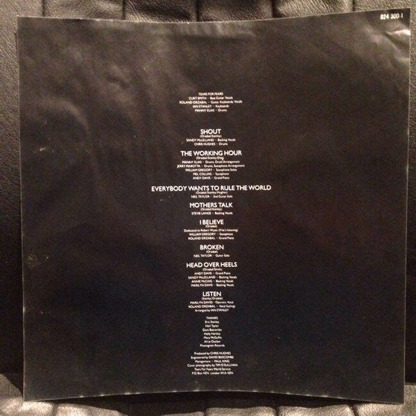 Tears For Fears – Songs From The Big Chair LP vinyl record, image 4 of 7