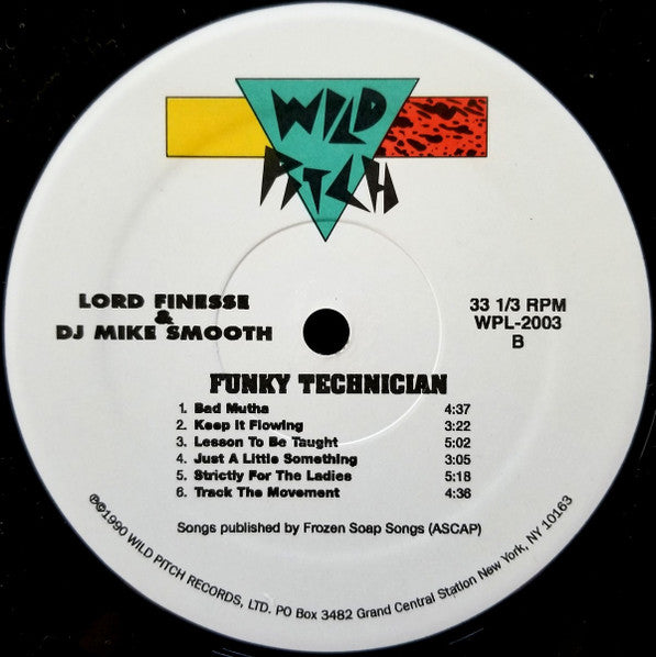 Lord Finesse, DJ Mike Smooth – Funky Technician LP vinyl record, image 4 of 4