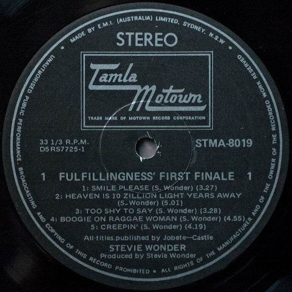 Stevie Wonder – Fulfillingness' First Finale LP vinyl record, image 4 of 6
