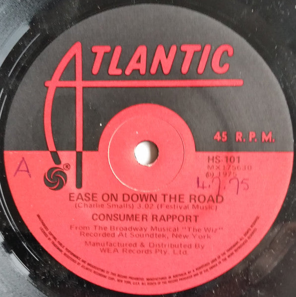 Consumer Rapport – Ease On Down The Road / Go On With Your Bad Self 7" vinyl record, image 1 of 2