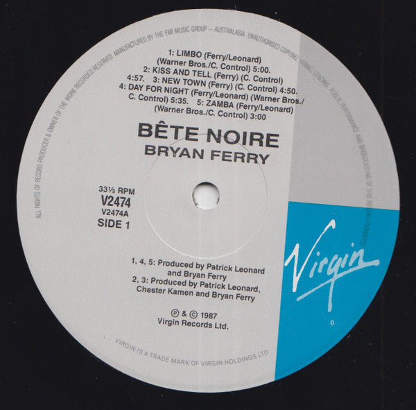 Bryan Ferry – Bête Noire LP vinyl record, image 4 of 7