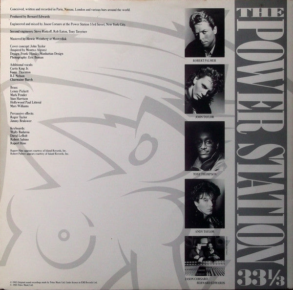The Power Station – The Power Station 33⅓ LP vinyl record, image 5 of 7