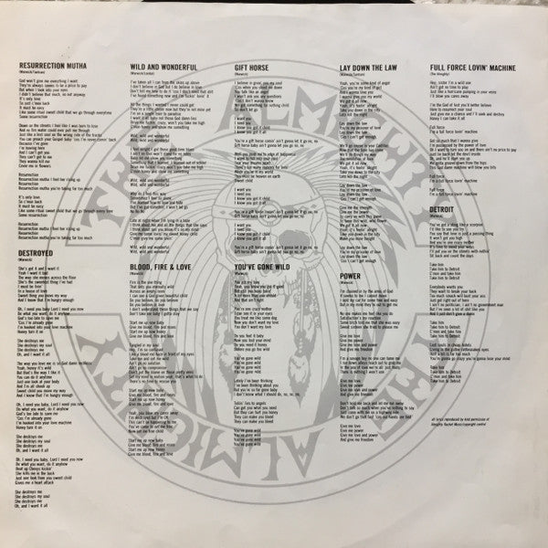 The Almighty – Blood, Fire & Love LP vinyl record, image 5 of 6