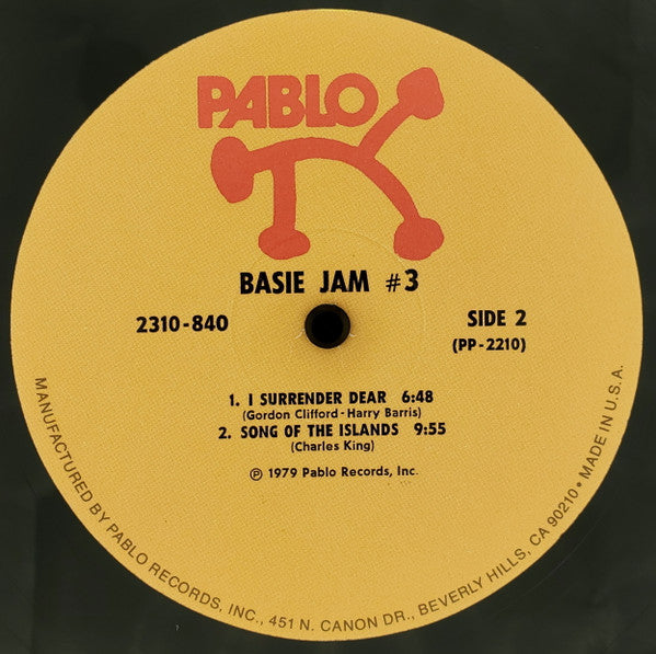 Count Basie – Basie Jam #3 LP vinyl record, image 5 of 5