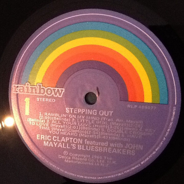 Eric Clapton, John Mayall & The Bluesbreakers – Steppin' Out LP vinyl record, image 4 of 4