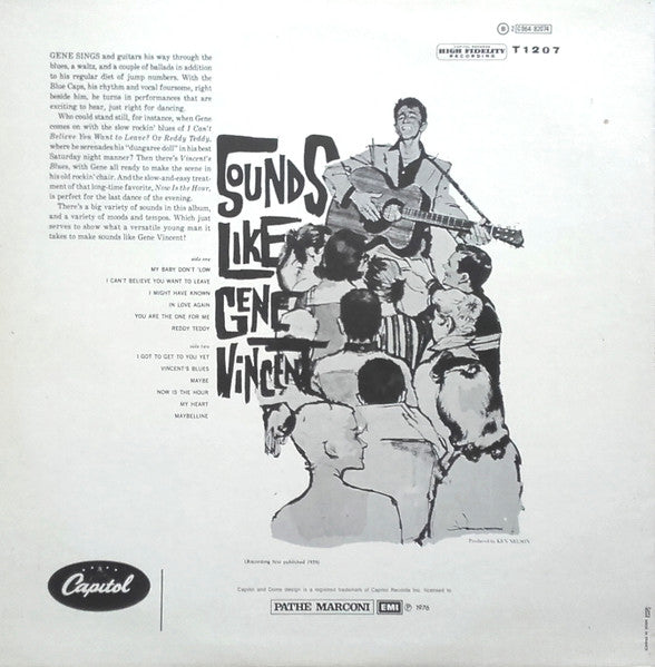 Gene Vincent – Sounds Like Gene Vincent LP vinyl record, image 2 of 4