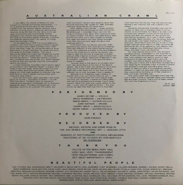 Australian Crawl – The Final Wave LP vinyl record, image 7 of 7