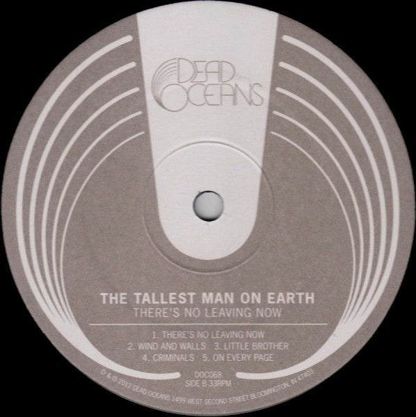 The Tallest Man On Earth – There's No Leaving Now LP vinyl record, image 4 of 5