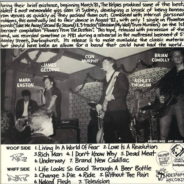 The Kelpies – Official Bootleg - The Dungeon Tapes: Live At 51 Stanley Street LP vinyl record, image 2 of 5