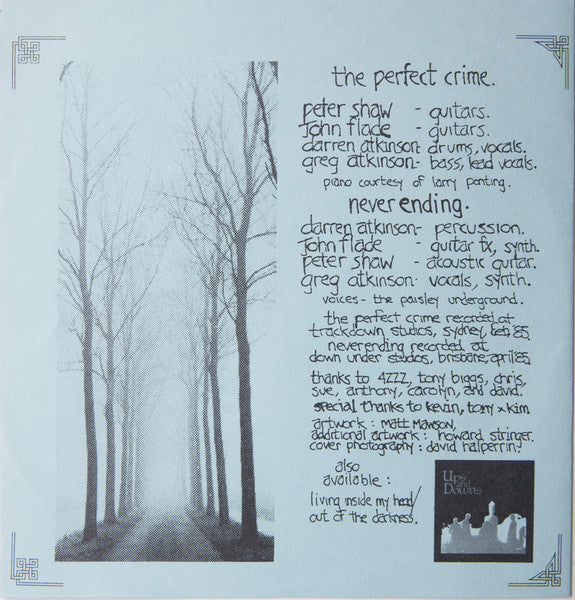 Ups And Downs – The Perfect Crime 7" vinyl record, image 6 of 6