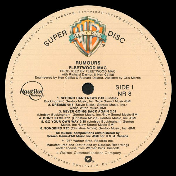 Fleetwood Mac – Rumours LP vinyl record, image 5 of 6