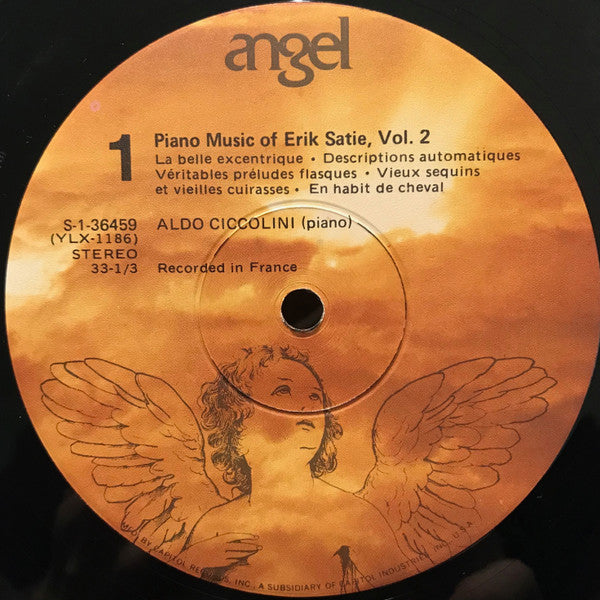 Erik Satie, Aldo Ciccolini – Piano Music Of Erik Satie, Vol. 2 LP vinyl record, image 3 of 4