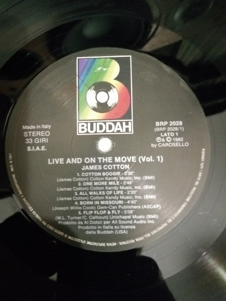 The James Cotton Band – Live And On The Move Vol. 1 LP vinyl record, image 3 of 4