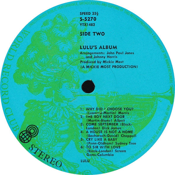 Lulu – Lulu's Album LP vinyl record, image 4 of 5
