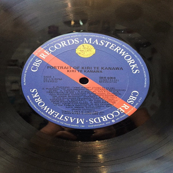 Kiri Te Kanawa – Portrait Of Kiri Te Kanawa LP vinyl record, image 3 of 4