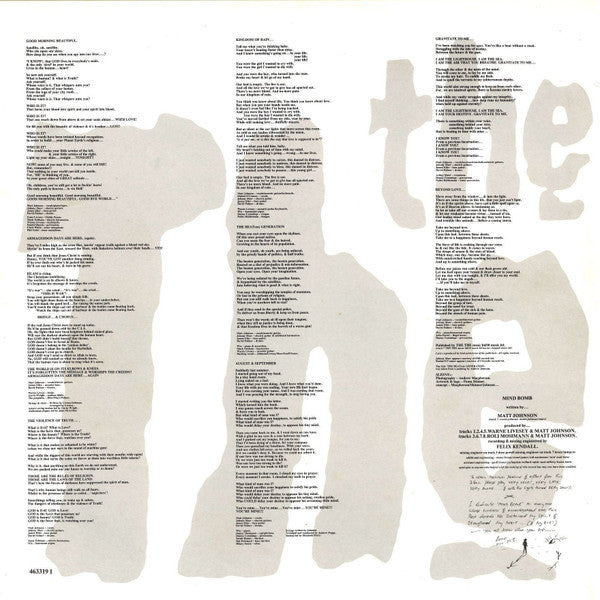 The The – Mind Bomb LP vinyl record, image 6 of 6