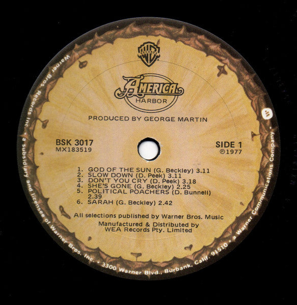 America – Harbor LP vinyl record, image 5 of 6