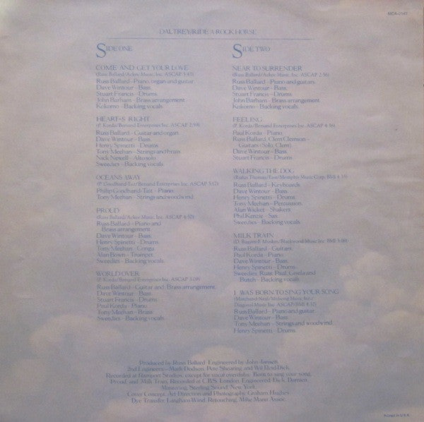 Roger Daltrey – Ride A Rock Horse LP vinyl record, image 3 of 10