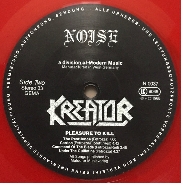 Kreator – Pleasure To Kill LP vinyl record, image 5 of 8