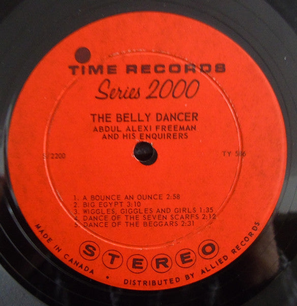 Abdul Alexi Freeman And His Enquirers – The Belly Dancer LP vinyl record, image 3 of 4