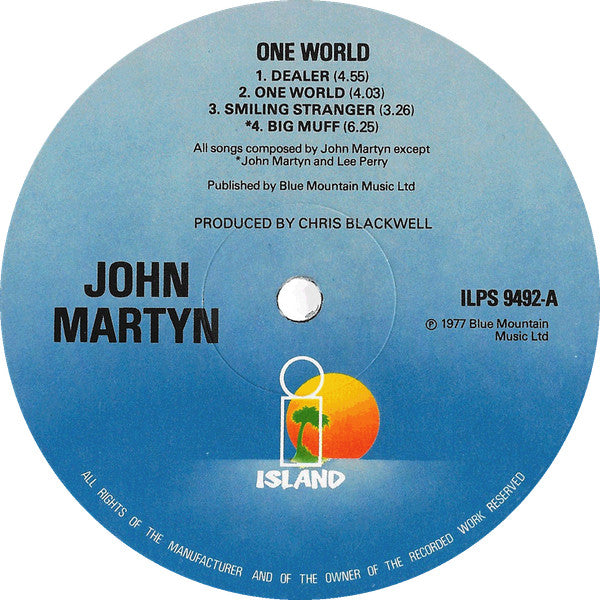 John Martyn – One World LP vinyl record, image 3 of 7