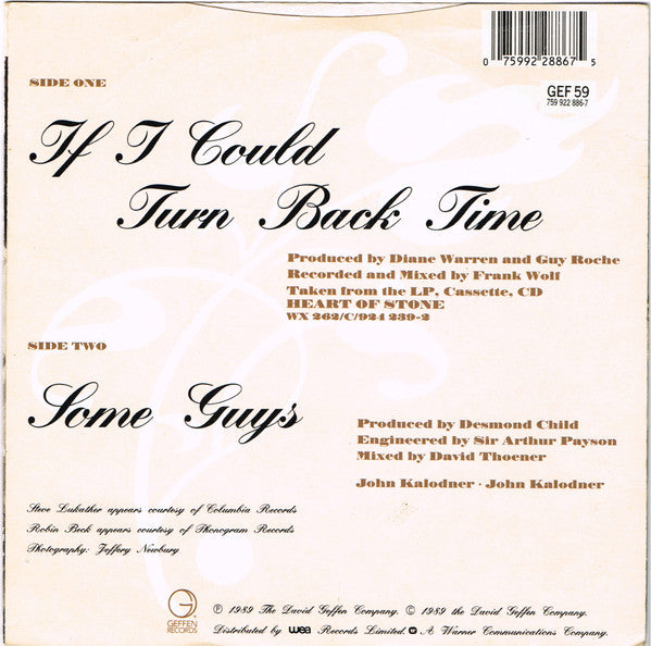 Cher – If I Could Turn Back Time 7" vinyl record, image 2 of 4