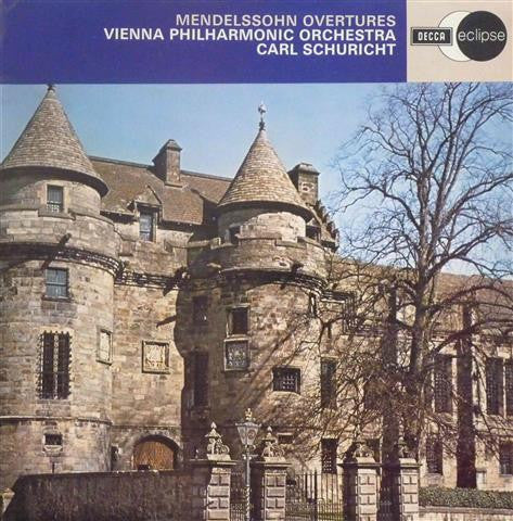 Felix Mendelssohn-Bartholdy, Wiener Philharmoniker, Carl Schuricht – Overtures LP vinyl record, image 1 of 4