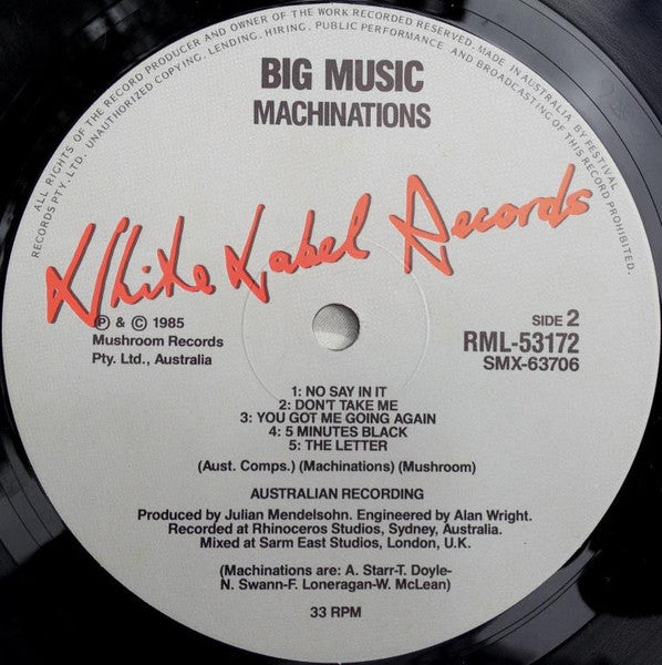 Machinations – Big Music LP vinyl record, image 4 of 6