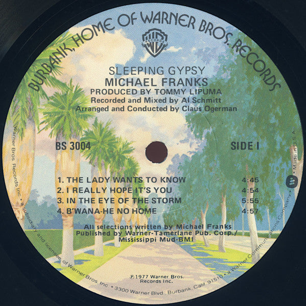 Michael Franks – Sleeping Gypsy LP vinyl record, image 3 of 6