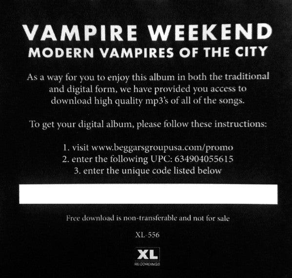 Vampire Weekend – Modern Vampires Of The City LP vinyl record, image 7 of 8