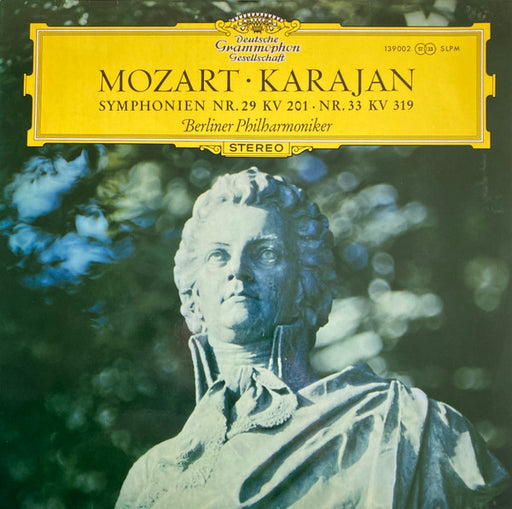 Wolfgang Amadeus Mozart, Herbert Von Karajan, Berliner Philharmoniker – Symphonien Nr.29 KV 201 • Nr.33 KV 319 LP vinyl record, image 1 of 4