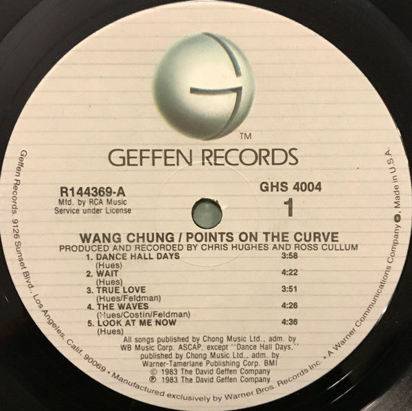 Wang Chung – Points On The Curve LP vinyl record, image 3 of 6