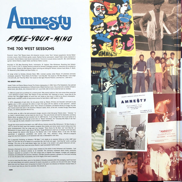 Amnesty – Free Your Mind (The 700 West Sessions) (2xLP) LP vinyl record, image 3 of 10