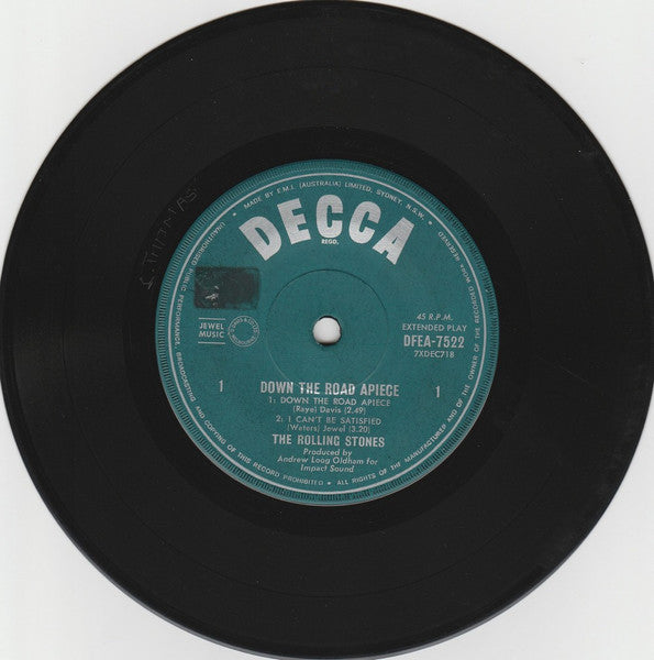 The Rolling Stones – Down The Road A-Piece 7" vinyl record, image 3 of 4