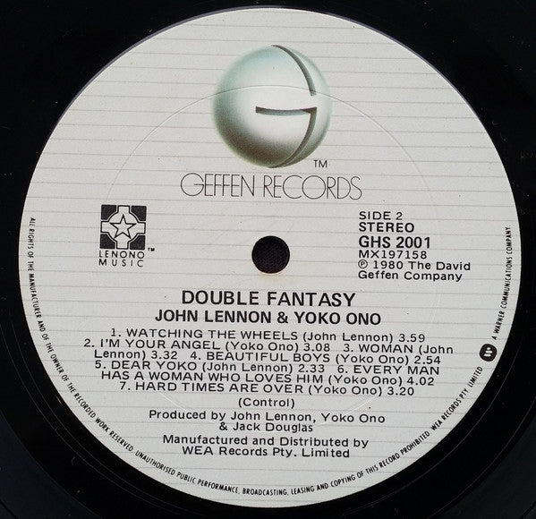 John Lennon & Yoko Ono – Double Fantasy LP vinyl record, image 4 of 6