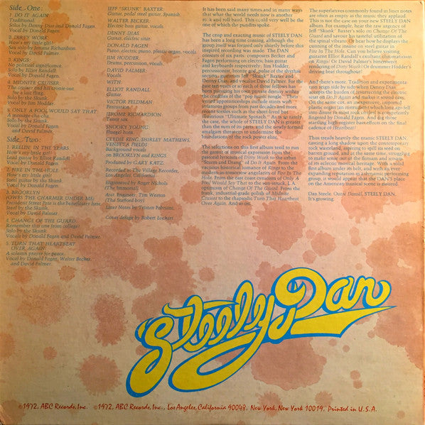 Steely Dan – Can't Buy A Thrill LP vinyl record, image 5 of 9