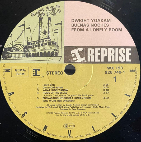 Dwight Yoakam – Buenas Noches From A Lonely Room LP vinyl record, image 2 of 3