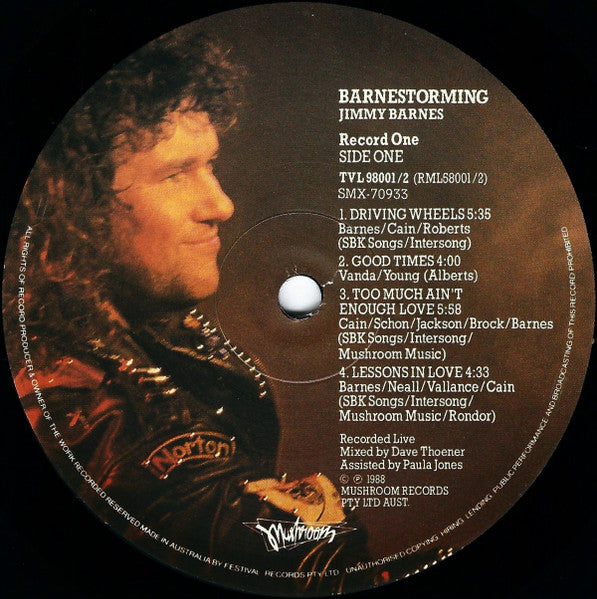 Jimmy Barnes – Barnestorming (2xLP) LP vinyl record, image 3 of 10