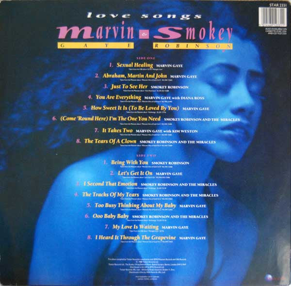 Marvin Gaye, Smokey Robinson – Love Songs LP vinyl record, image 2 of 4