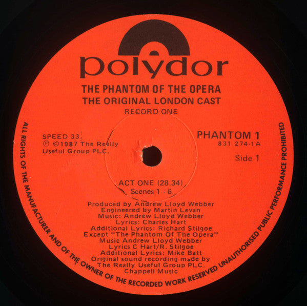 "The Phantom Of The Opera" Original London Cast – The Phantom Of The Opera (2xLP) LP vinyl record, image 5 of 8