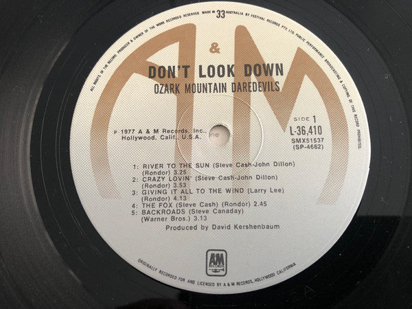 The Ozark Mountain Daredevils – Don't Look Down LP vinyl record, image 5 of 6
