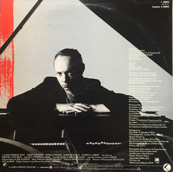 Joe Jackson – Mike's Murder - The Motion Picture Soundtrack LP vinyl record, image 2 of 4