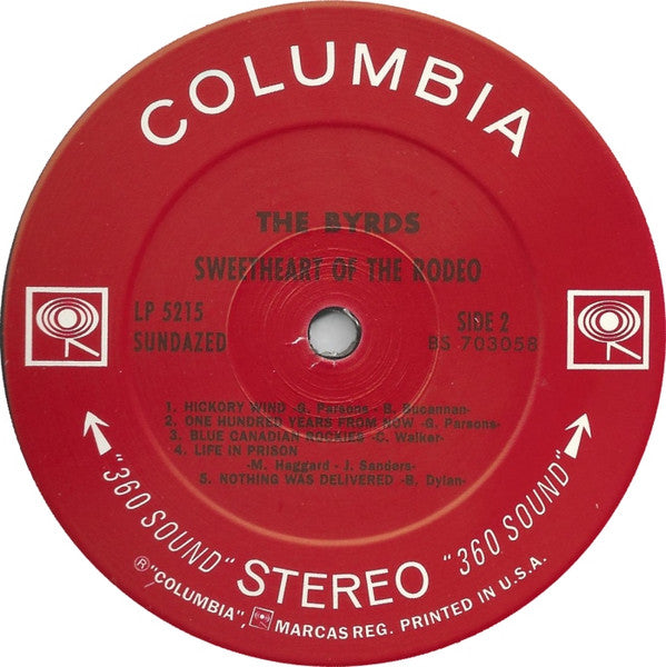 The Byrds – Sweetheart Of The Rodeo LP vinyl record, image 4 of 4