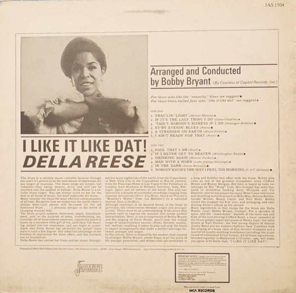 Della Reese – I Like It Like Dat! LP vinyl record, image 2 of 4