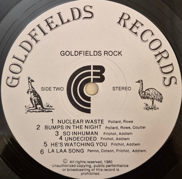 Various – Goldfields Rock - Central Victorian Rock N' Roll. LP vinyl record, image 4 of 4