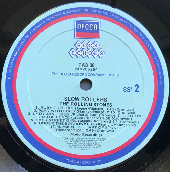 The Rolling Stones – Slow Rollers LP vinyl record, image 4 of 6