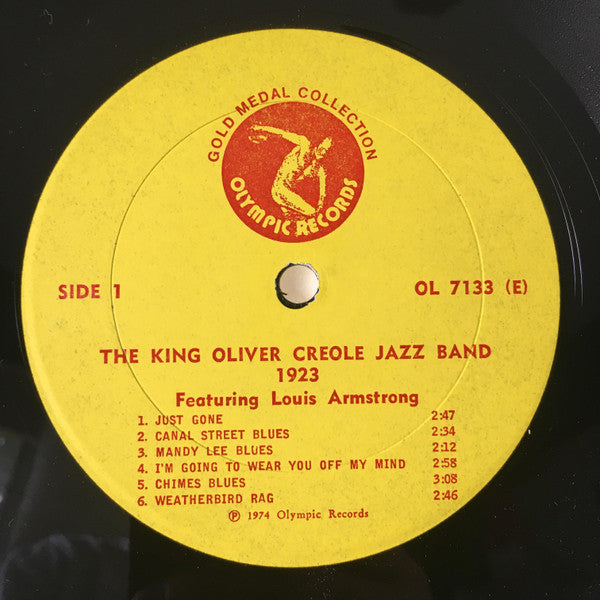 King Oliver's Creole Jazz Band, Louis Armstrong – 1923 LP vinyl record, image 3 of 4