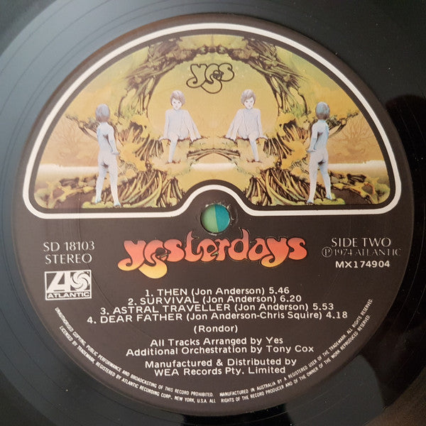 Yes – Yesterdays LP vinyl record, image 3 of 6