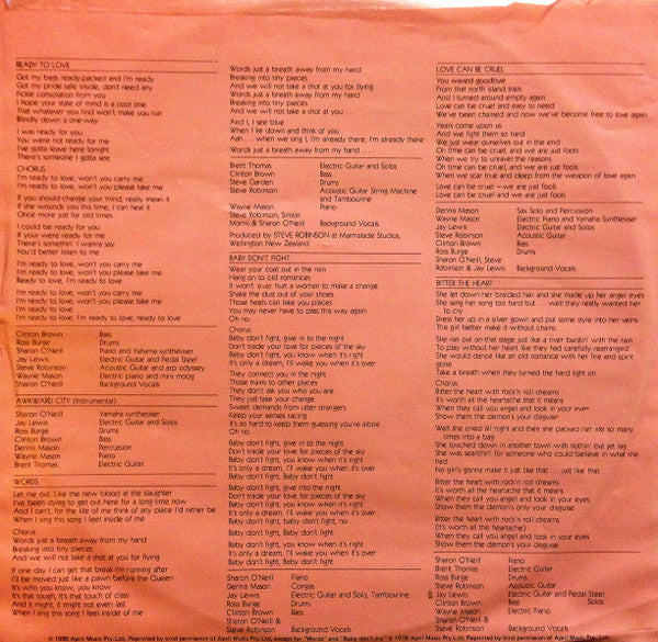 Sharon O'Neill – Words LP vinyl record, image 4 of 7