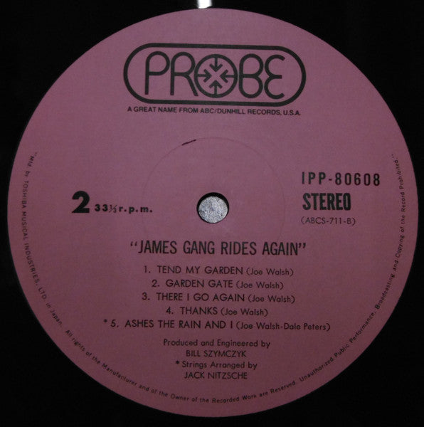 James Gang – James Gang Rides Again LP vinyl record, image 6 of 8